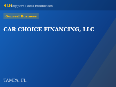 CAR CHOICE FINANCING, LLC — General Business in TAMPA, FL