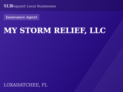 MY STORM RELIEF, LLC — Insurance Agent in LOXAHATCHEE, FL