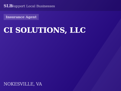 CI SOLUTIONS, LLC — Insurance Agent in NOKESVILLE, VA