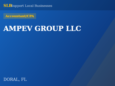 AMPEV GROUP LLC — Accountant/CPA in DORAL, FL
