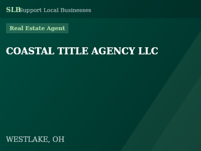 COASTAL TITLE AGENCY LLC — Real Estate Agent in WESTLAKE, OH