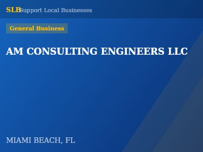 AM CONSULTING ENGINEERS LLC — General Business in MIAMI BEACH, FL