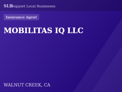 MOBILITAS IQ LLC — Insurance Agent in WALNUT CREEK, CA