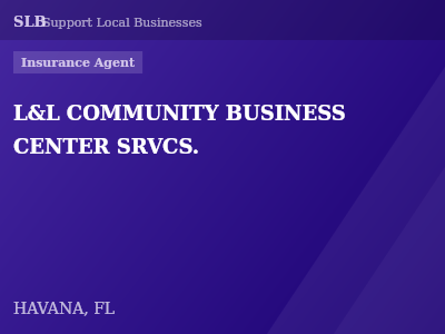 L&L COMMUNITY BUSINESS CENTER SRVCS. — Insurance Agent in HAVANA, FL