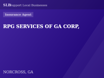 RPG SERVICES OF GA CORP, — Insurance Agent in NORCROSS, GA