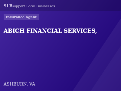 ABICH FINANCIAL SERVICES, — Insurance Agent in ASHBURN, VA