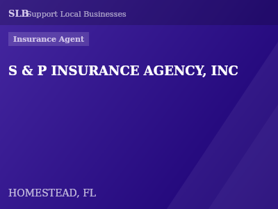 S & P INSURANCE AGENCY, INC — Insurance Agent in HOMESTEAD, FL