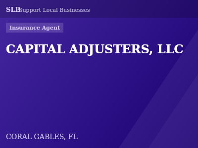 CAPITAL ADJUSTERS, LLC — Insurance Agent in CORAL GABLES, FL