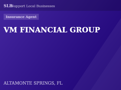 VM FINANCIAL GROUP — Insurance Agent in ALTAMONTE SPRINGS, FL