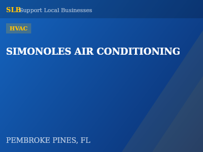 SIMONOLES AIR CONDITIONING — HVAC in PEMBROKE PINES, FL