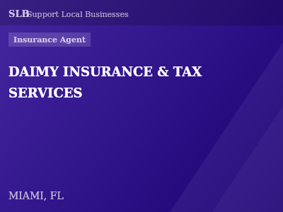 DAIMY INSURANCE & TAX SERVICES — Insurance Agent in MIAMI, FL