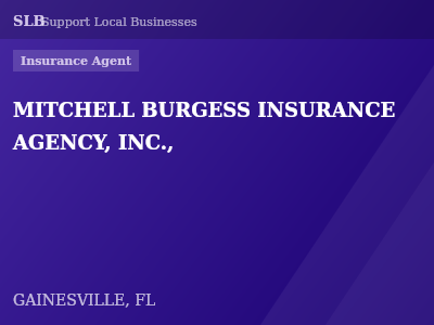 MITCHELL BURGESS INSURANCE AGENCY, INC., — Insurance Agent in GAINESVILLE, FL