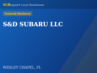 S&D SUBARU LLC — General Business in WESLEY CHAPEL, FL