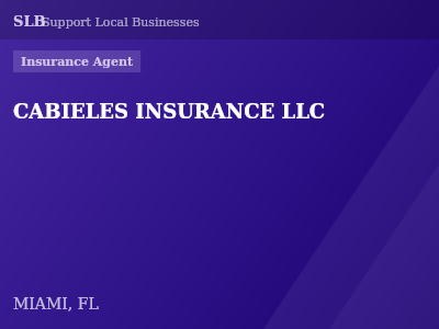 CABIELES INSURANCE LLC — Insurance Agent in MIAMI, FL