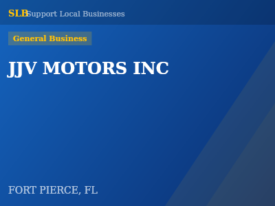 JJV MOTORS INC — General Business in FORT PIERCE, FL
