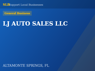 LJ AUTO SALES LLC — General Business in ALTAMONTE SPRINGS, FL