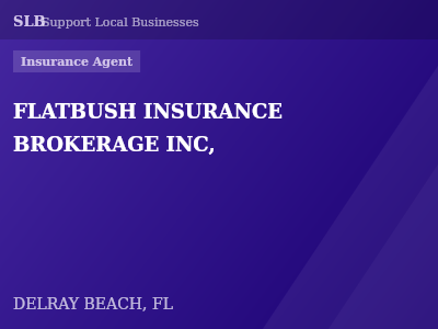 FLATBUSH INSURANCE BROKERAGE INC, — Insurance Agent in DELRAY BEACH, FL