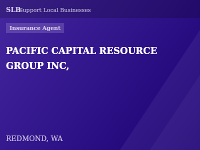 PACIFIC CAPITAL RESOURCE GROUP INC, — Insurance Agent in REDMOND, WA