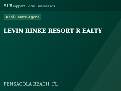 LEVIN RINKE RESORT R EALTY — Real Estate Agent in PENSACOLA BEACH, FL