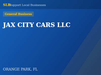 JAX CITY CARS LLC — General Business in ORANGE PARK, FL