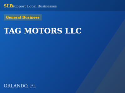 TAG MOTORS LLC — General Business in ORLANDO, FL
