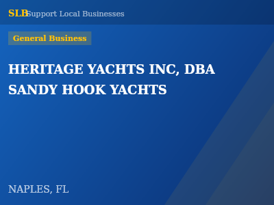 HERITAGE YACHTS INC, DBA SANDY HOOK YACHTS — General Business in NAPLES, FL