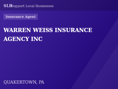 WARREN WEISS INSURANCE AGENCY INC — Insurance Agent in QUAKERTOWN, PA