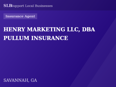 HENRY MARKETING LLC, DBA PULLUM INSURANCE — Insurance Agent in SAVANNAH, GA