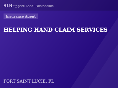 HELPING HAND CLAIM SERVICES — Insurance Agent in PORT SAINT LUCIE, FL