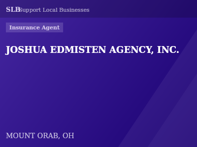 JOSHUA EDMISTEN AGENCY, INC. — Insurance Agent in MOUNT ORAB, OH