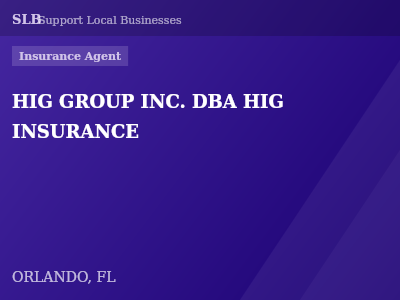 HIG GROUP INC. DBA HIG INSURANCE — Insurance Agent in ORLANDO, FL