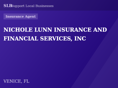 NICHOLE LUNN INSURANCE AND FINANCIAL SERVICES, INC — Insurance Agent in VENICE, FL