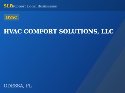 HVAC COMFORT SOLUTIONS, LLC — HVAC in ODESSA, FL