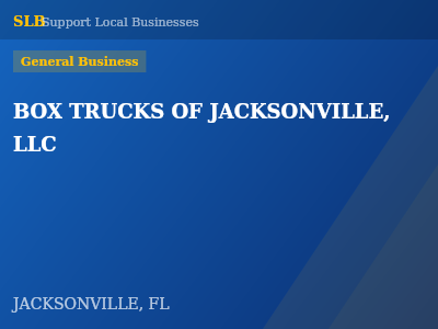 BOX TRUCKS OF JACKSONVILLE, LLC — General Business in JACKSONVILLE, FL