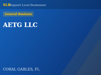 AETG LLC — General Business in CORAL GABLES, FL