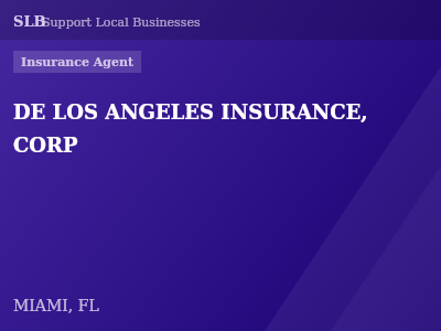 DE LOS ANGELES INSURANCE, CORP — Insurance Agent in MIAMI, FL