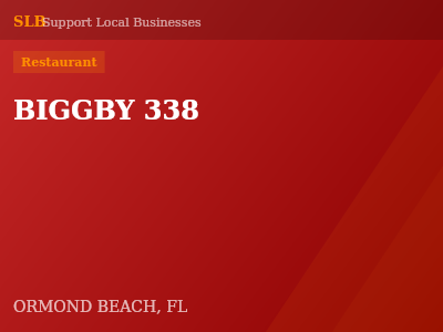 BIGGBY 338 — Restaurant in ORMOND BEACH, FL