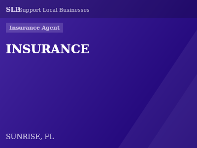 INSURANCE — Insurance Agent in SUNRISE, FL