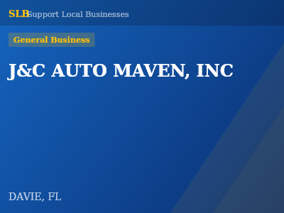 J&C AUTO MAVEN, INC — General Business in DAVIE, FL