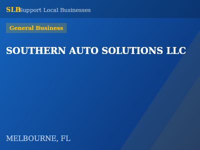SOUTHERN AUTO SOLUTIONS LLC — General Business in MELBOURNE, FL
