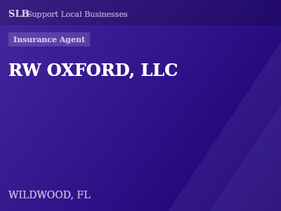RW OXFORD, LLC — Insurance Agent in WILDWOOD, FL