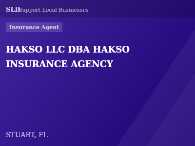 HAKSO LLC DBA HAKSO INSURANCE AGENCY — Insurance Agent in STUART, FL