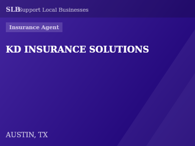 KD INSURANCE SOLUTIONS — Insurance Agent in AUSTIN, TX