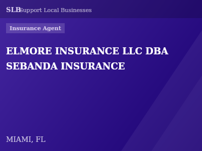 ELMORE INSURANCE LLC DBA SEBANDA INSURANCE — Insurance Agent in MIAMI, FL