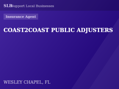COAST2COAST PUBLIC ADJUSTERS — Insurance Agent in WESLEY CHAPEL, FL