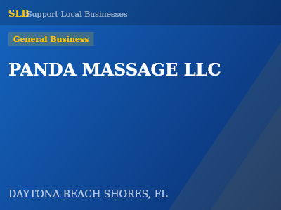PANDA MASSAGE LLC — General Business in DAYTONA BEACH SHORES, FL