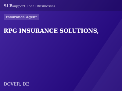 RPG INSURANCE SOLUTIONS, — Insurance Agent in DOVER, DE