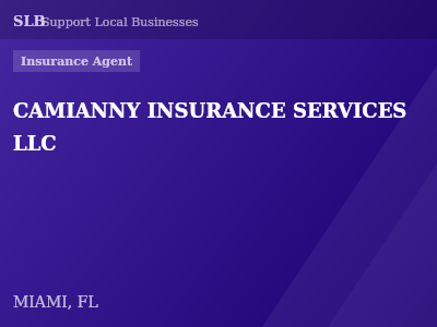 CAMIANNY INSURANCE SERVICES LLC — Insurance Agent in MIAMI, FL