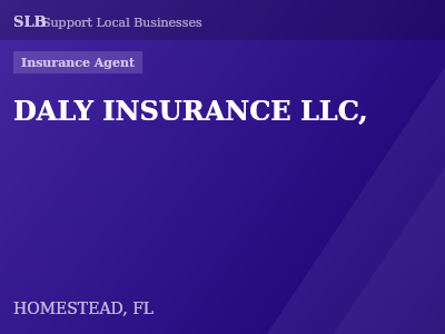 DALY INSURANCE LLC, — Insurance Agent in HOMESTEAD, FL