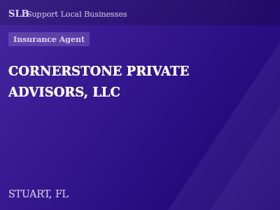 CORNERSTONE PRIVATE ADVISORS, LLC — Insurance Agent in STUART, FL